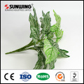 high quality green plastic artificial leaves bundle for home decoration